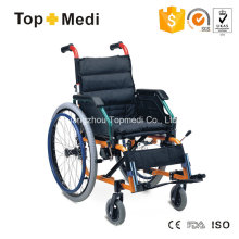 Cadeira de rodas infantil pediátrica manual de alumínio Topmedi